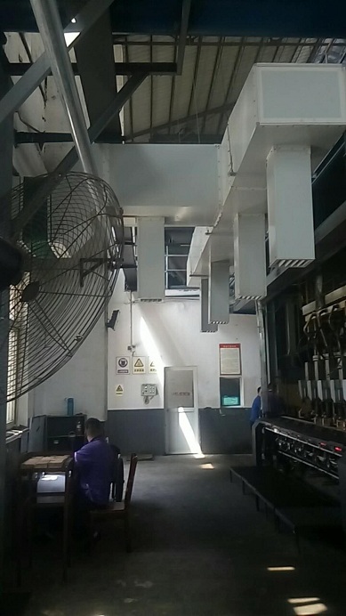 汽車廠降溫用環(huán)?？照{(diào)+風(fēng)管效果如何
